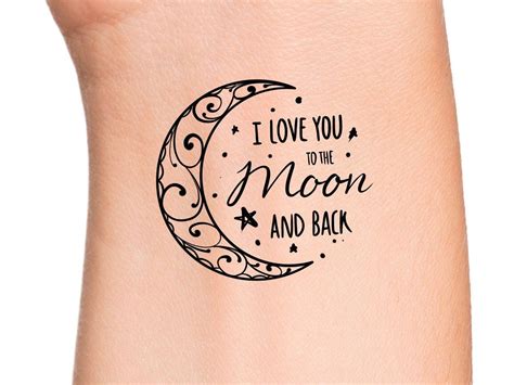 simple love u to the moon and back tattoo|moon and back tattoo ideas.